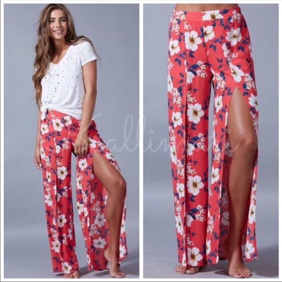 Kala Vella Pants - 🆕❗️LAST ONE❗️KALA VELLA THIGH HIGH SLIT PANTS